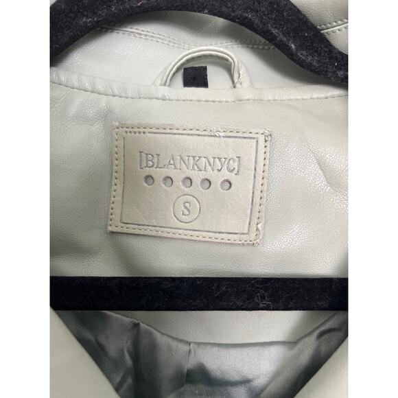 Blank NYC Long Sleeve Full Zip Motorcycle Jacket Light Green Women's Size Small - Picture 4 of 6